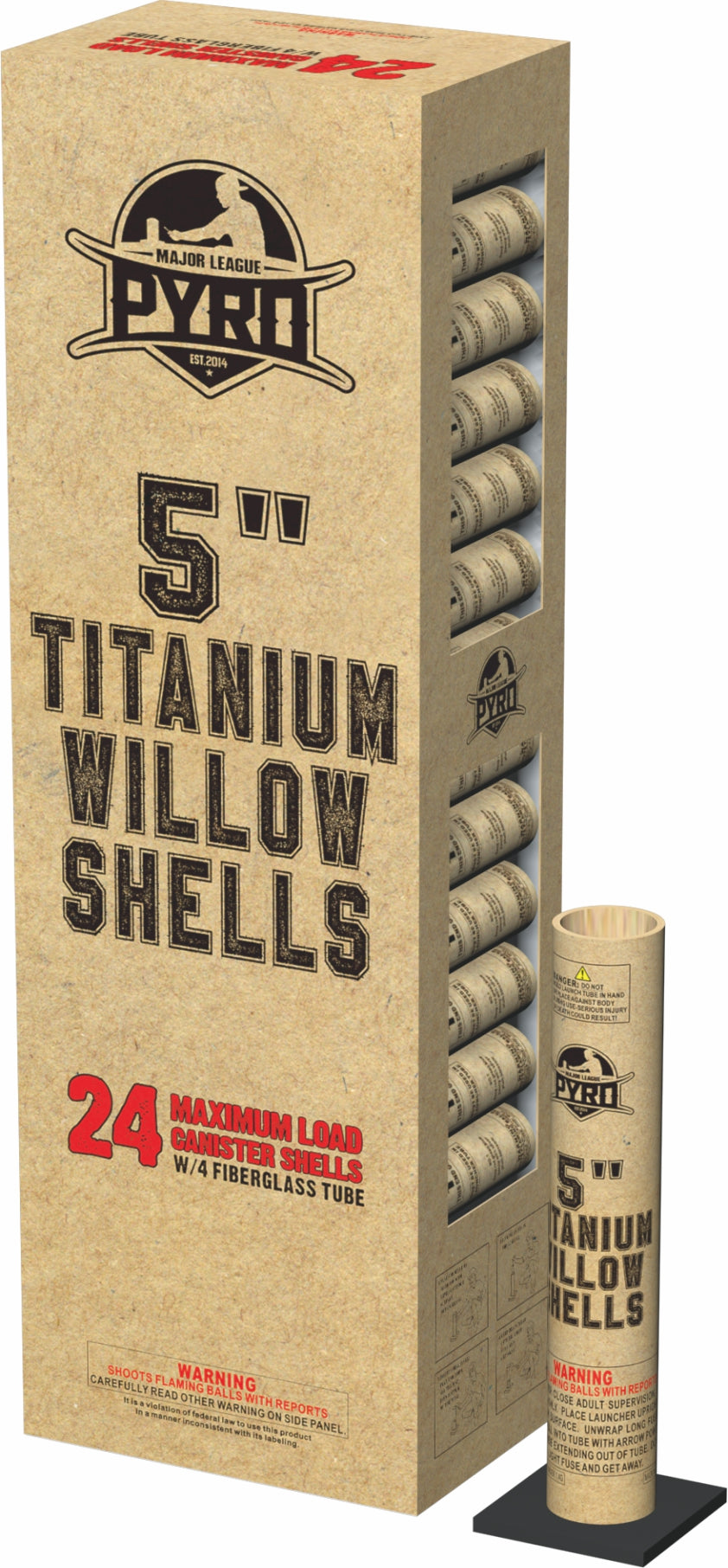 Titanium Willow Shells - 5" Super Shells
