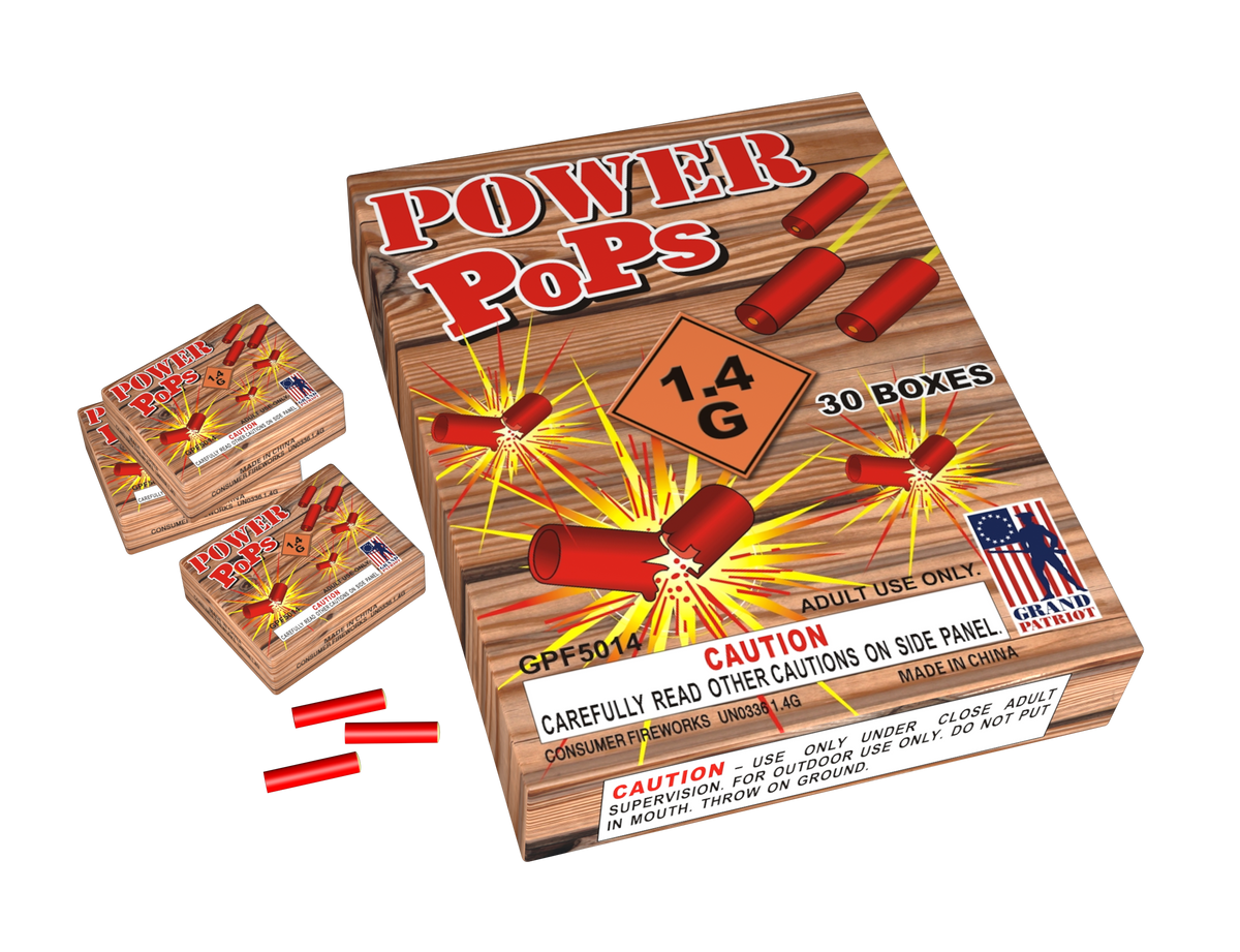 Power Pops (Adult Snappers) – Garrett's Fireworks Wholesale Store