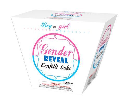 Gender Reveal Confetti Cake (Pink) - 25 shot