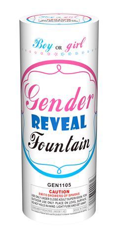 Gender Reveal Fountain (Blue)